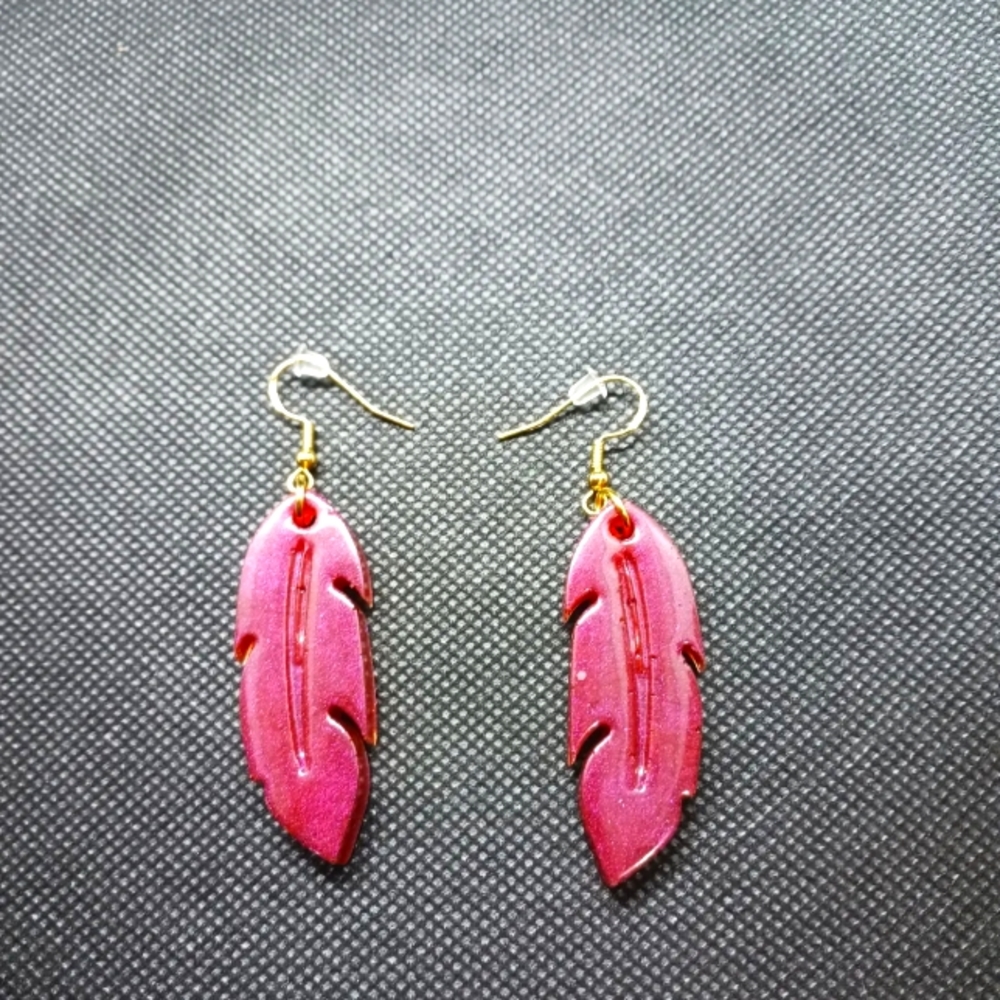 Custom Feather Earrings